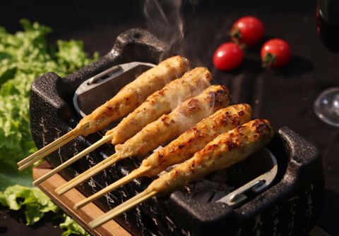 素烤丸子棒串