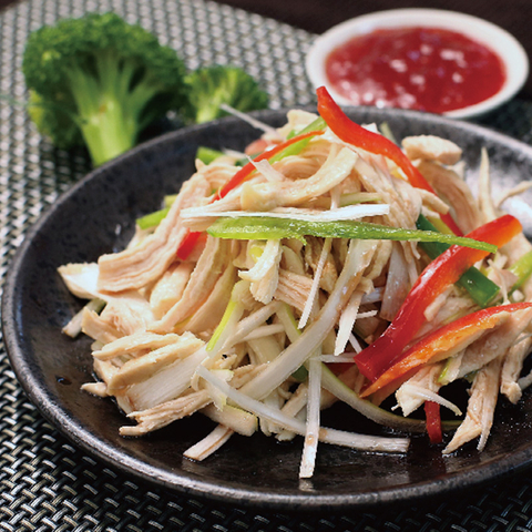 蒸鸡胸肉丝