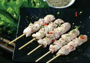 蒸煮腿肉串