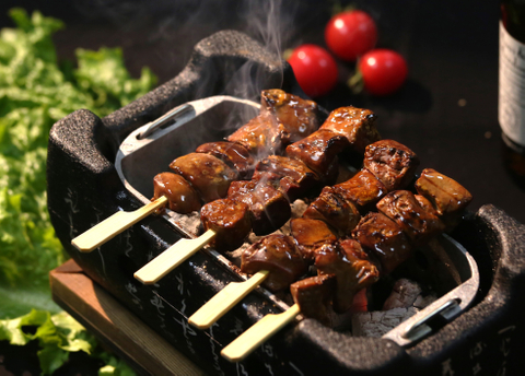 素烤鸡肝串